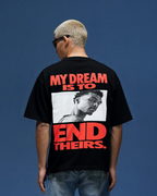 KLYXO “My Dream Is To End Theirs” Oversized Graphic T-Shirt – Gen Z Streetwear