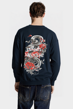 KLYXO Poison Paradise – Navy Elite Sweatshirt