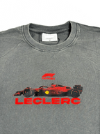 KLYXO Leclerc Racing Tee – Acid Wash Grey