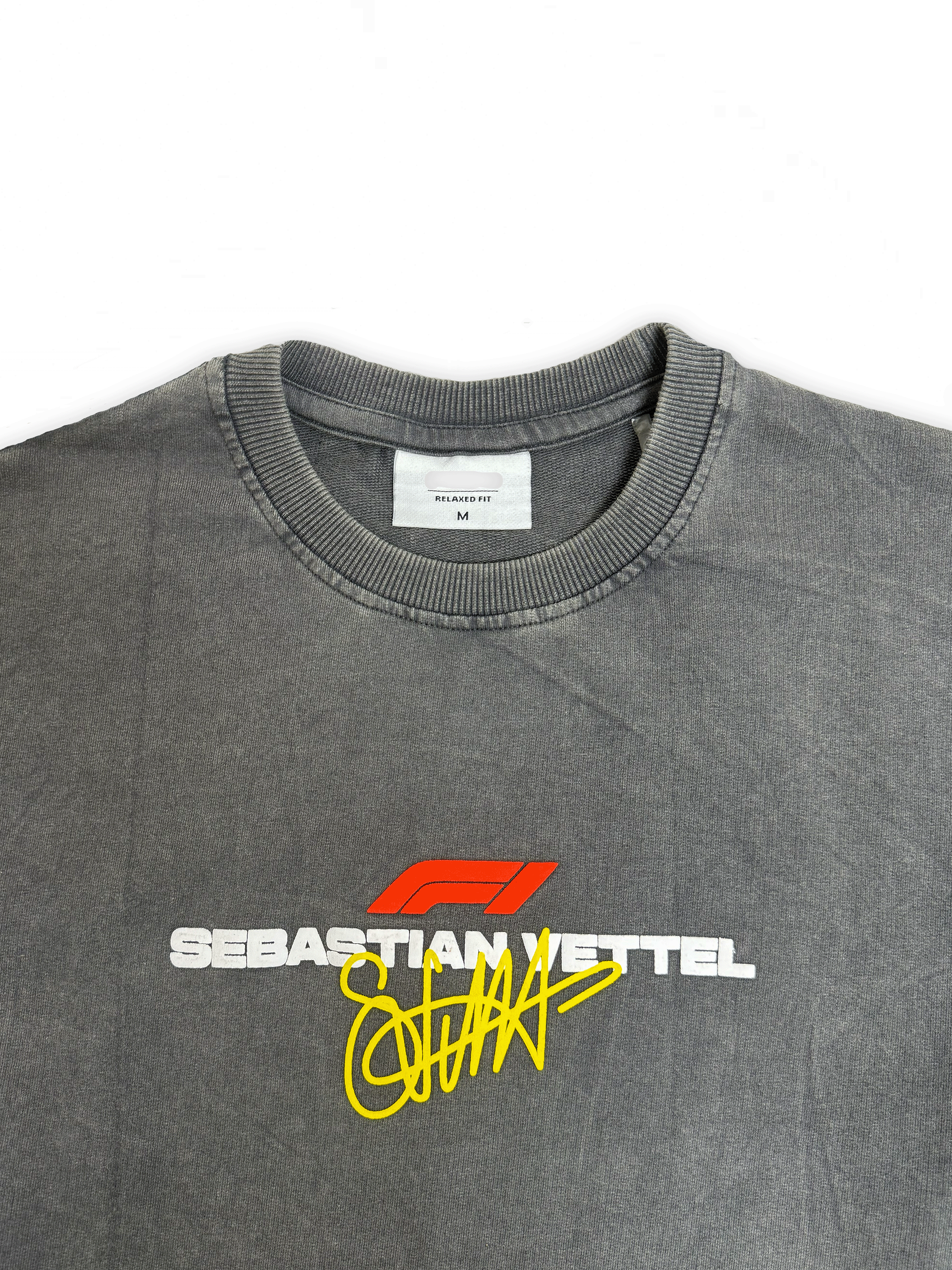 KLYXO Vettel Racing Tee – Acid Wash Gre