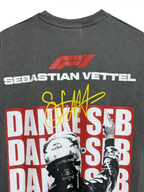 KLYXO Vettel Racing Tee – Acid Wash Gre