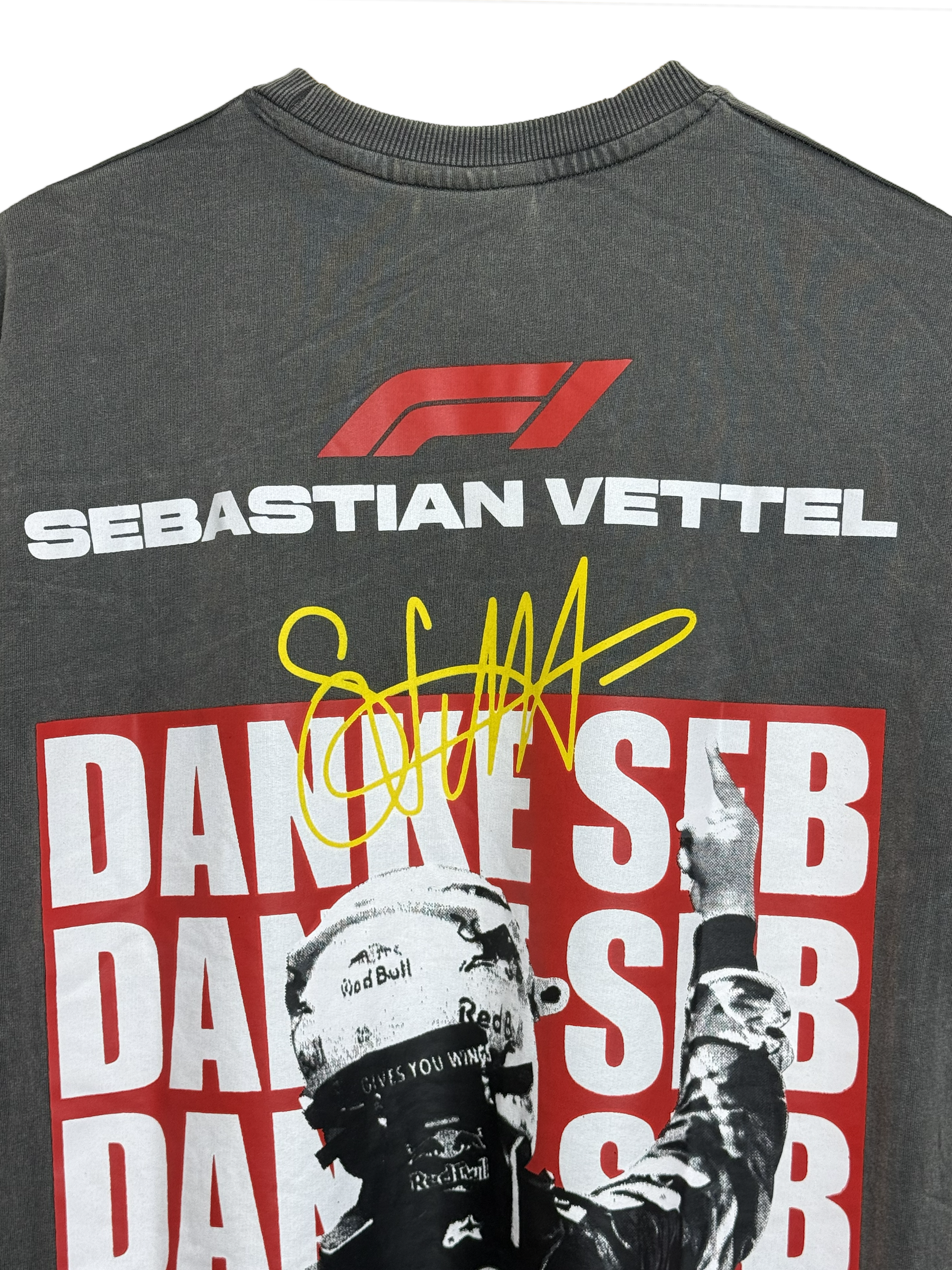 KLYXO Vettel Racing Tee – Acid Wash Gre