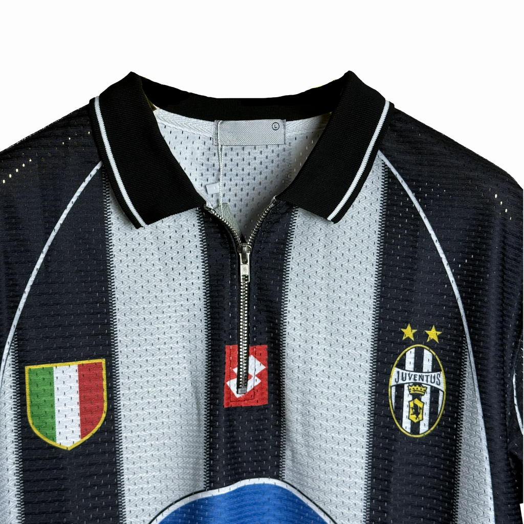 KLYXO Classic Black & White Football Jersey | Retro Mesh Sportswear