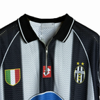 KLYXO Classic Black & White Football Jersey | Retro Mesh Sportswear